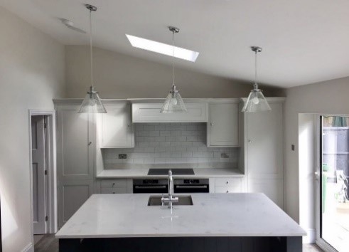 new open plan kitchen dining area