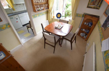 original kitchen and dining areas